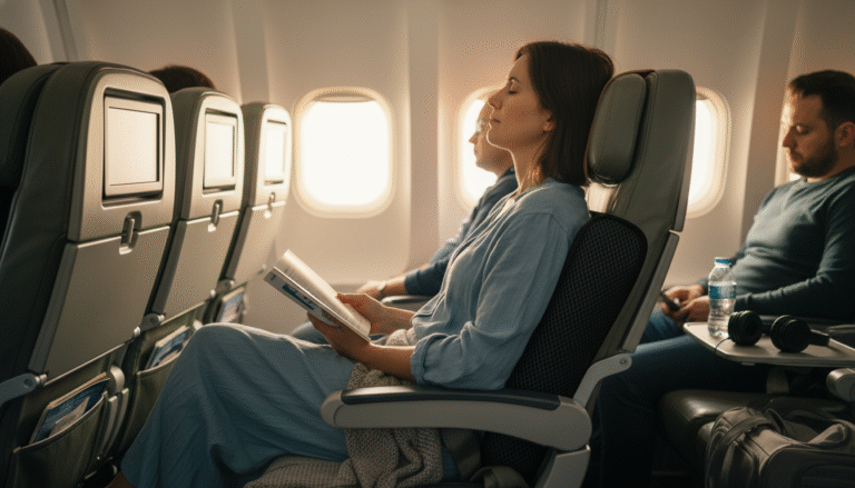 Airplane Seat Back Pain - Travel Comfort Guide - Hero Image