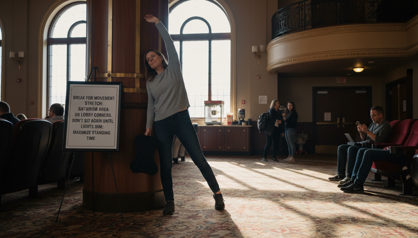 Person using lumbar support pillow in office chair