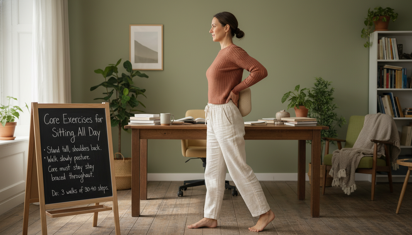 Person using lumbar support pillow in office chair