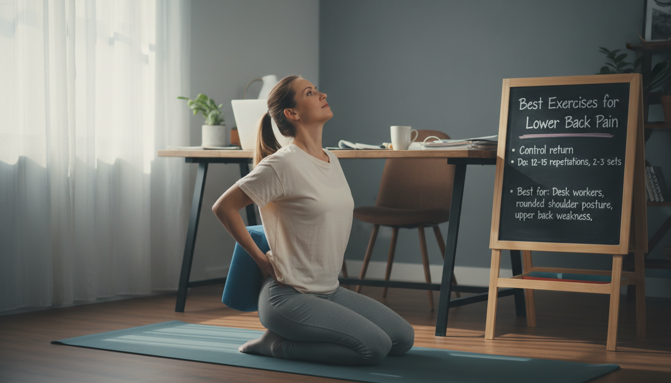 Person using lumbar support pillow in office chair