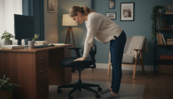 Lower Back Stretches for Office Workers - lumbar support and back pain relief