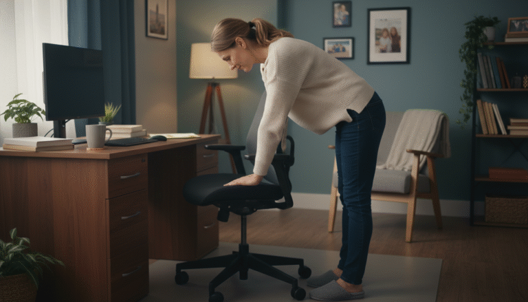 Lower Back Stretches for Office Workers - lumbar support and back pain relief